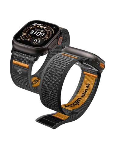 Spigen Athlex Air 2 Active Band for Apple Watch 49mm/46mm/45mm- black orange | Λουράκια