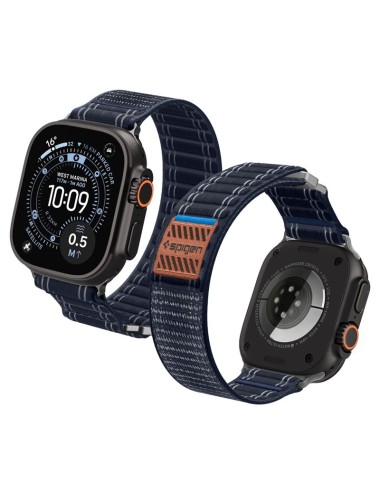 Spigen Fabric Band (hook-and-loop) - Apple Watch 49mm/46mm/45mm-navy