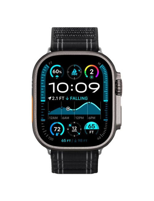 Spigen Fabric Band (hook-and-loop) - Apple Watch 49mm/46mm/45mm-black