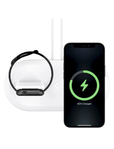 Spigen MagSafe Charger & Apple Watch stand 2in1 MagSafe Duo, white | Βάσεις