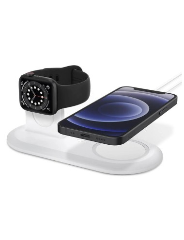 Spigen MagSafe Charger & Apple Watch stand 2in1 MagSafe Duo, white | Βάσεις