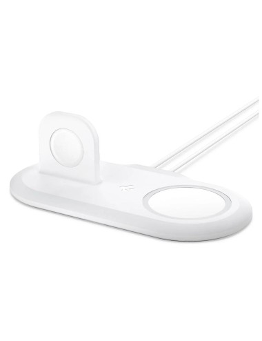 Spigen MagSafe Charger & Apple Watch stand 2in1 MagSafe Duo, white | Βάσεις