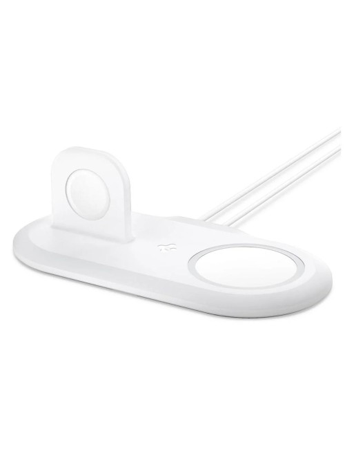 Spigen MagSafe Charger & Apple Watch stand 2in1 MagSafe Duo, white