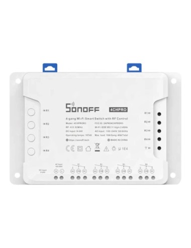 Sonoff 4CHPROR3 Έξυπνος Ενδιάμεσος Διακόπτης WiFi (Λευκό)