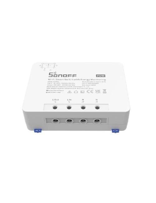 Sonoff POWR3 Έξυπνος Ενδιάμεσος Διακόπτης WiFi με Παρακολούθηση Ενέργειας (25A/5500W) (Λευκό)
