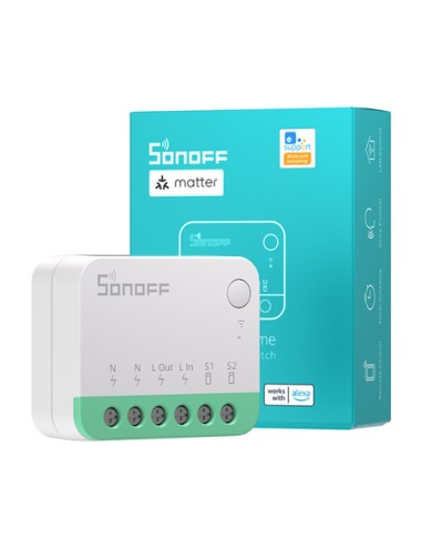 Sonoff MINIR4M Matter έξυπνος μίνι διακόπτης WiFi (HomeKit, SmartThings, Home Assistant).