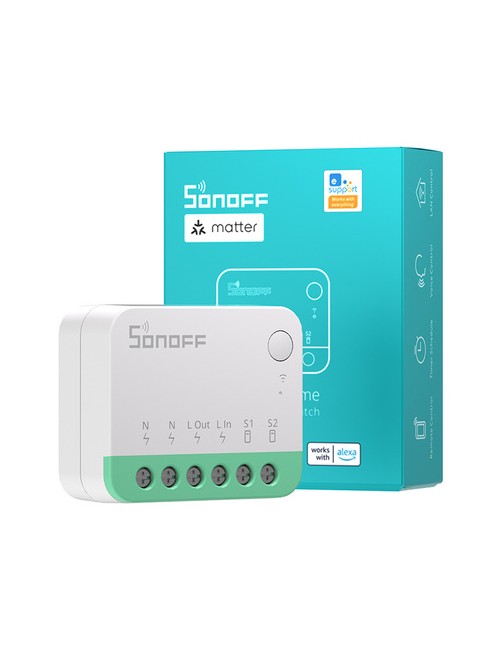 Sonoff MINIR4M Matter έξυπνος μίνι διακόπτης WiFi (HomeKit, SmartThings, Home Assistant).