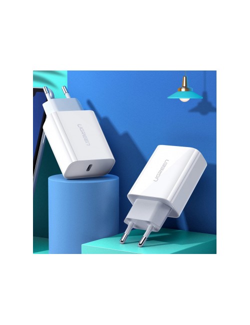 Ugreen CD137 Wall Charger , 18W, 3A, 1 x USB-C, White