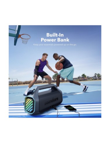 Anker SoundCore Boom 2 Plus Bluetooth Speaker  140W, TWS, RGB, Waterproof, Blue A3134031 | Bluetooth Speakers