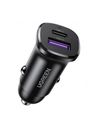 UGREEN EC305 Car Charger 30W, 3A, 1 x USB-A - 1 x USB-C, Black