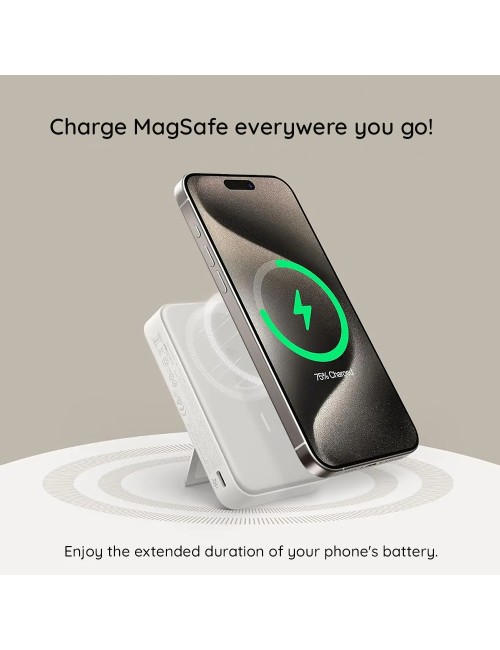 Anker MagGo Powerbank 10000mAh, 27W, PD + FQI, White A1654G21