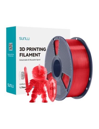 Sunlu PLA+ Νήμα Classic σε χρώμα Transparent Red