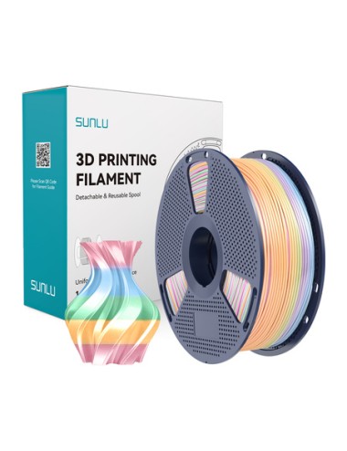 Sunlu PLA+ Silk Νήμα (Rainbow) 04 | 3D Printer Filament