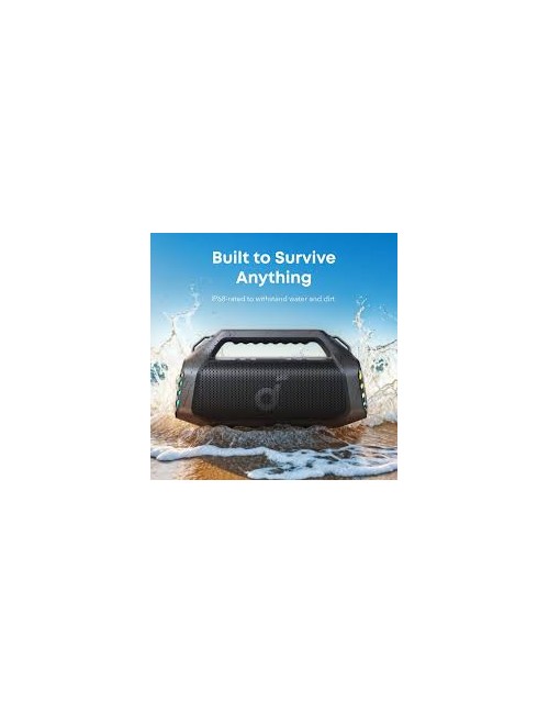 Anker SoundCore Boom 2 Pro Bluetooth Speaker  140W, TWS, RGB, Waterproof, Black