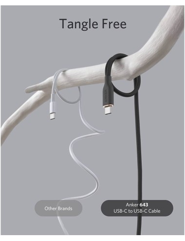 Anker PowerLine III USB-C to USB-C Cable  100W, 5A, 0.9m, Black A8552H11 | Καλώδια