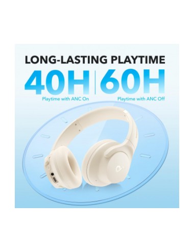 Anker Soundcore Life Q20i Handsfree Bluetooth MultiPoint  White A3004G21 | Bluetooth Headphones