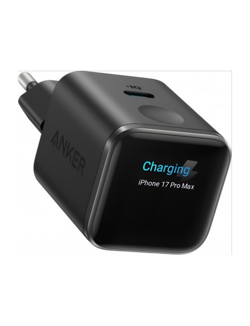 Anker Nano Display Wall Charger  45W, 3A, 1 x USB-C, Black A121DG11