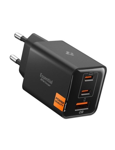 Spigen EE473EU Essential Wall Charger 47W, 3A  - Black (ACH09465)