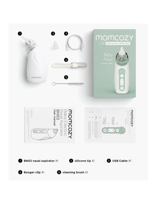 Momcozy BreezyClear Ηλεκτρονικός Ρινικός Αποφρακτήρας για μωρά