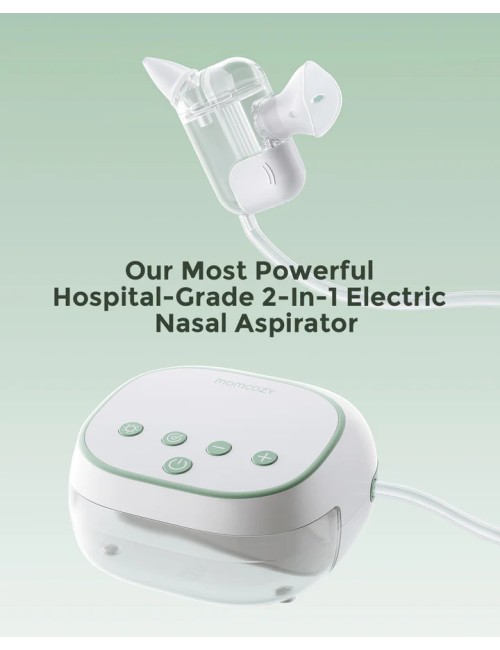 Momcozy BreezyClear Pro 2-in-1 Spray & Suction Electric Nasal Aspirator