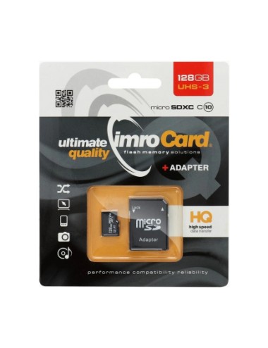 Imro with Adapter microSDXC Memory Card , 128Gb, Class 10 / UHS-1 U3