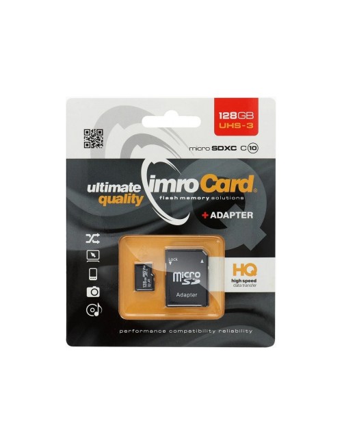 Imro with Adapter microSDXC Memory Card , 128Gb, Class 10 / UHS-1 U3