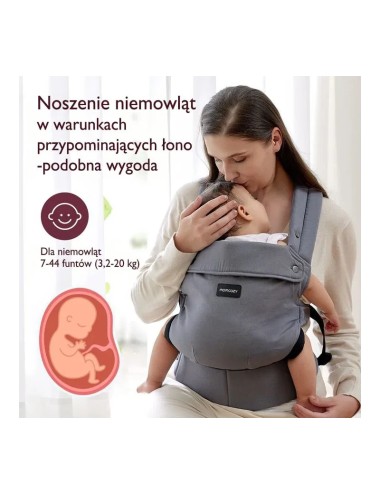 Momcozy BC001Baby and child carrier Grey colour (BC001-GR12NB-A) | Μάρσιπο