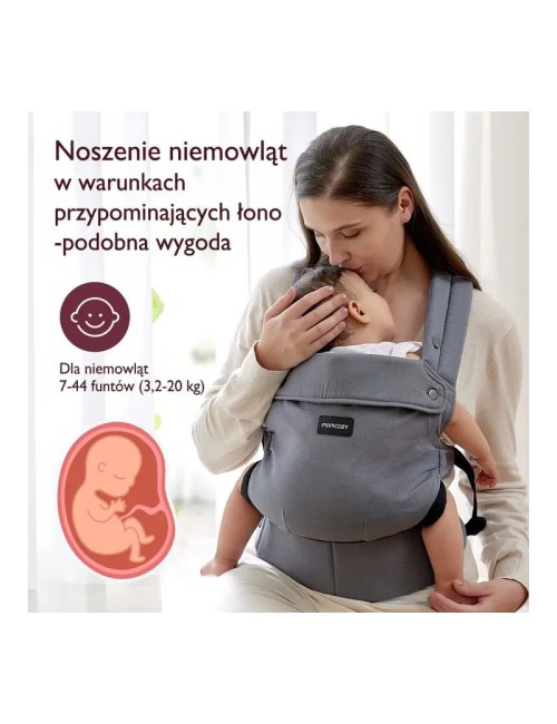 Momcozy BC001Baby and child carrier Grey colour (BC001-GR12NB-A)
