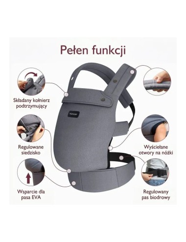 Momcozy BC001Baby and child carrier Grey colour (BC001-GR12NB-A) | Μάρσιπο