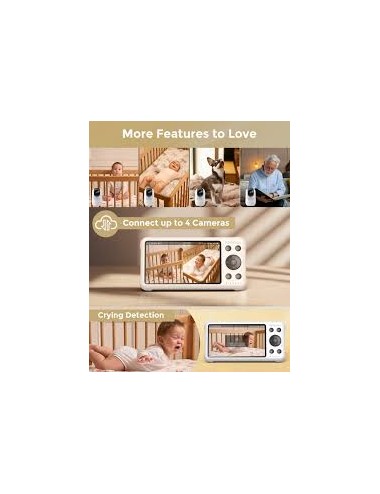 Momcozy BM04 Smart WiFi Video Baby Monitor | Ενδοεπικοινωνίες Μωρού