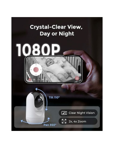 Momcozy BM04 Smart WiFi Video Baby Monitor | Ενδοεπικοινωνίες Μωρού