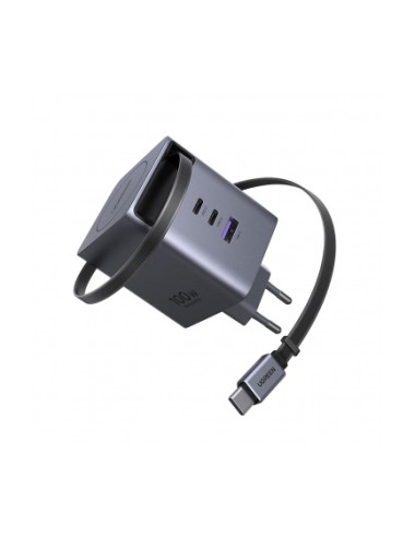 UGREEN X616 (65828) Wall Charger 100W, 5A, 1 x USB-A - 3 x USB-C, with USB-C Cable, Grey