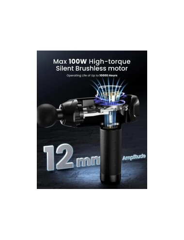 RENPHO Massage Gun Power + Thermacool black (PEU-R-C001SH-BK) | Συσκευές Μασάζ