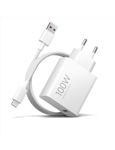 Xiaomi MY-19-ER Wall Charger 100W, 6.1A, 1 x USB-A, with USB-C Cable, White (BHR095VEU)