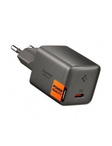 Spigen EE301EU Essential Wall Charger , 30W, 3A, 1 x USB-C, Grey ACH10447
