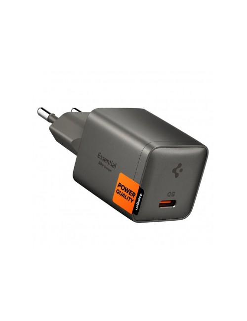 Spigen EE301EU Essential Wall Charger , 30W, 3A, 1 x USB-C, Grey ACH10447