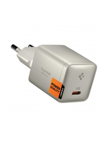 Wall Charger Spigen EE301EU Essential, 30W, 3A, 1 x USB-C, Natural Titanium ACH10448