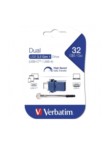 Verbatim StoreNGo USB-A 3.0 / USB-C FlashDrive, 32Gb | USB Stick / HDD