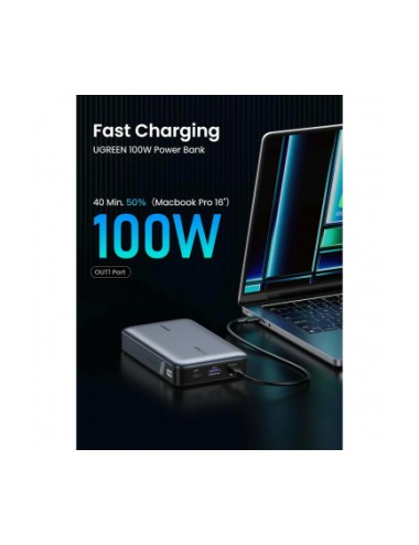 UGREEN PB720 Nexode Powerbank , 20000mAh, 100W, QC + PD, Grey | Power Bank