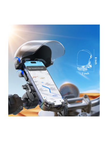 Joyroom JR-ZS526 Bike Motorcycle Holder with Sunshade , 4.7inch - 7inch, Black | Βάσεις