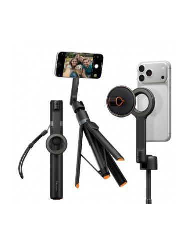 Bluetooth Selfie Stick Spigen S582W, Universal, Black AMP11372 | Selfie Stick