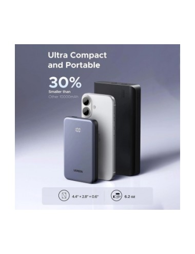 UGREEN 75131B Powerbank 10000mAh, 22.5W, QC + PD, Grey | Power Bank