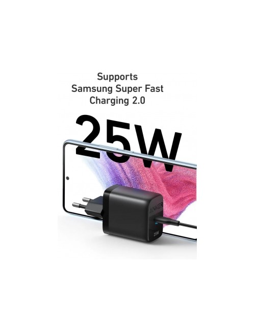 Anker 312 Ace Wall Charger  25W, 1 x USB-C, Black A2642G11
