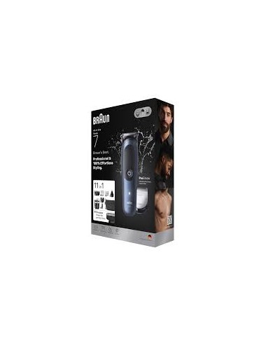 Braun All-in-one Series 7 Σετ Επαναφορτιζόμενης Κουρευτικής Μηχανής Μαύρο AIO7540