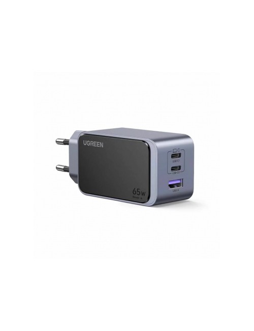 UGREEN X553 Wall Charger Nexode Air S, 65W, 3A, 1 x USB-A - 2 x USB-C, Grey