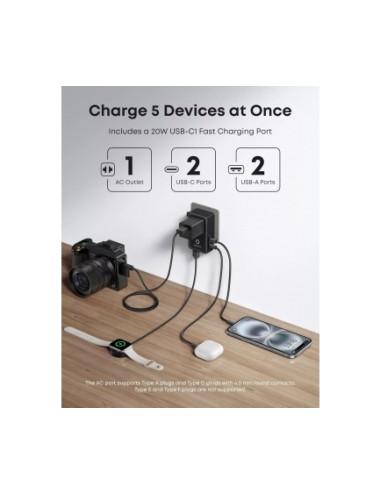 Anker Nano Travel Wall Charger , 20W, 3A, 2 x USB-A - 2 x USB-C, Black A9215H11 | Φορτιστές Σπιτιού