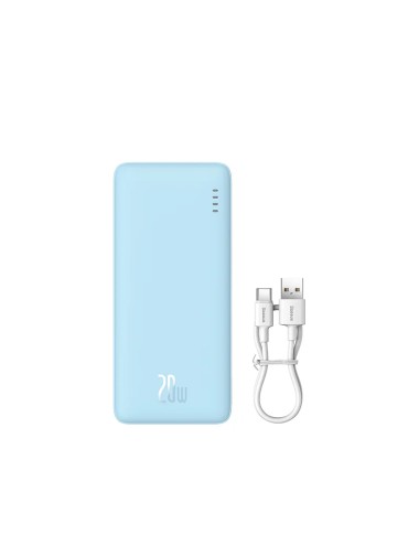 Baseus Airpow Power Bank 20000mAh 20W με Θύρα USB-A και Θύρα USB-C Power Delivery Γαλάζιο