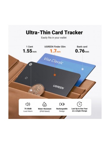 UGREEN SmartTag CM817 for iOS Series, Black | Gadgets