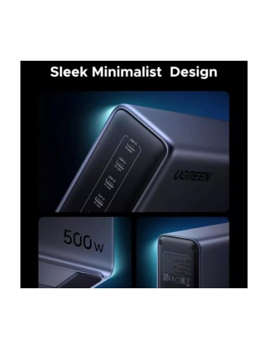 Desktop Charger UGREEN Nexode X759 (55550B), 500W, 5A, 1 x USB-A - 5 x USB-C, Grey | Φορτιστές Σπιτιού