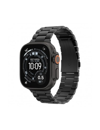 Modern Fit Strap Spigen for Apple Watch 49mm / 46mm / 45mm / 44mm / 42mm Series, Titanium Black AMP11577